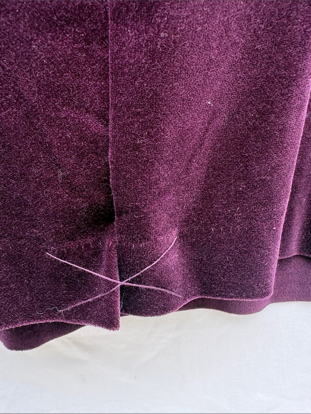 Talbots Plum Velvet Pencil Skirt - Picture 10 of 12